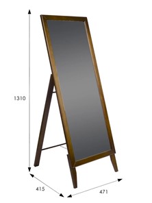 Напольное зеркало в спальню BeautyStyle 29 (131х47,1х41,5см) Средне-коричневый в Ангарске - предосмотр 6