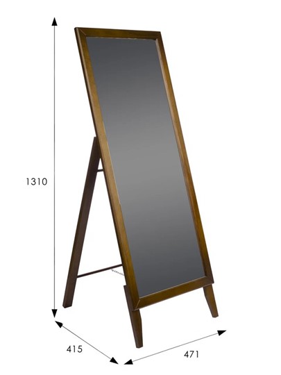 Напольное зеркало в спальню BeautyStyle 29 (131х47,1х41,5см) Средне-коричневый в Ангарске - изображение 6