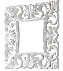 Настенное зеркало PU021 белое в Ангарске
