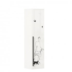 1-створчатый шкаф Джоли Тип 1 ЛД 535.010, Серый шелк в Братске