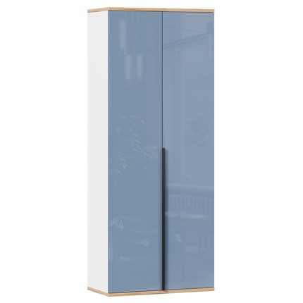 Шкаф двухстворчатый Урбан 528.050, белый/капри синий в Братске - изображение