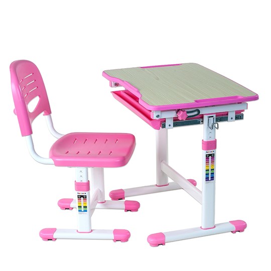Парта растущая + стул Piccolino Pink в Ангарске - изображение 1
