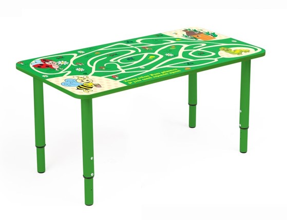 Растущий стол Насекомые (Бежевый,Зеленый) в Ангарске - изображение