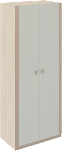Шкаф двухстворчатый Глэдис М22 (Шимо светлый/Белый текстурный) в Ангарске