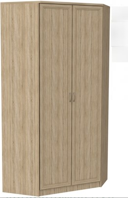 Шкаф распашной 403 несимметричный, цвет Дуб Сонома в Ангарске - изображение