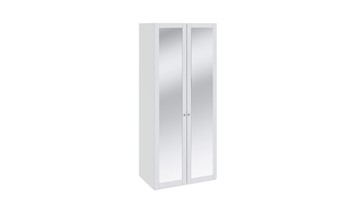 Распашной шкаф Ривьера для одежды с зеркальными дверями СМ 241.07.102 в Ангарске
