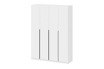 Четырехстворчатый шкаф ШК 5 (1600) Белый текстурный в Ангарске