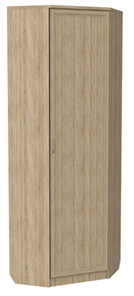 Шкаф распашной 402 угловой со штангой, цвет Дуб Сонома в Ангарске - предосмотр