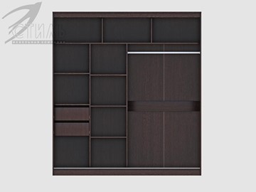 Шкаф 2-х створчатый Комфорт №12 2.0 с прямоугольными зеркалами в Ангарске - предосмотр 1