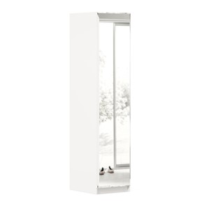 Распашной шкаф Айла с зеркалом ЛД 688.140.000, Белый, исполнение 1 в Братске