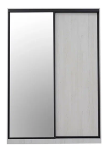 Шкаф-купе с зеркалом Ивару Винтер-6.16, винтерберг/темно-серый в Ангарске
