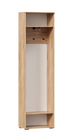 Шкаф одностворчатый Фиджи с декоративными накладками 659.300, Дуб Золотой/Антрацит в Ангарске - изображение 2