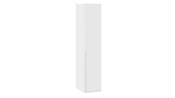 Шкаф одностворчатый Порто (580) СМ-393.07.001 (Белый жемчуг/Белый софт) в Ангарске