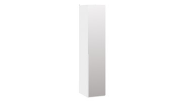 Шкаф с 1 зеркальной дверью Порто (580) СМ-393.07.002 (Белый жемчуг/Белый жемчуг) в Ангарске