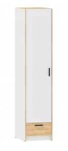 Распашной шкаф Оттавия НМ 011.20 Белый Фасадный/Дуб Крафт Золотой в Ангарске