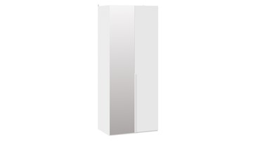 Распашной шкаф Порто (580) СМ-393.07.005 (Белый жемчуг/Белый софт) в Ангарске