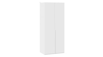 Распашной шкаф Порто (580) СМ-393.07.003 (Белый жемчуг/Белый софт) в Ангарске