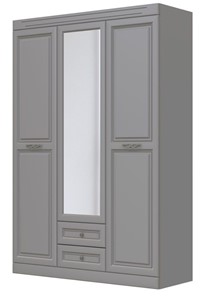Шкаф трехдверный в спальню Олимп ШР-3 (антрацит) 1 зеркало в Ангарске - предосмотр
