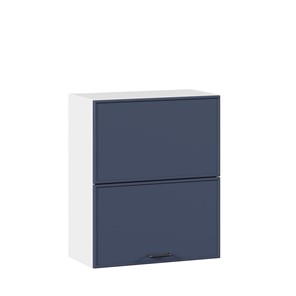 Кухонный горизонтальный шкаф 600 комбинированный Индиго ЛД 298.970.000.125, Белый/Тёмно-синий в Братске