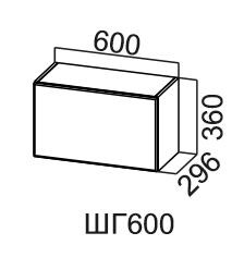 Настенный шкаф Модус, ШГ600/360, галифакс в Ангарске