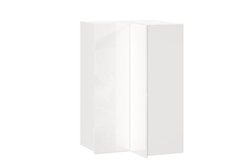 Шкаф кухонный угловой высокий Шервуд, ЛД 281.570.000.170, белый/белый глянец в Ангарске