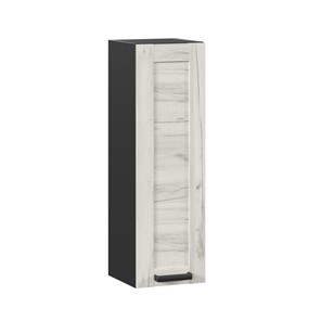 Навесной кухонный шкаф 300 высокий Винченца ЛД 234.410.000.081, Чёрный/Дуб Крафт белый в Ангарске