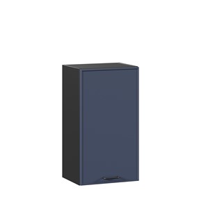 Навесной кухонный шкаф 400 Индиго ЛД 298.320.000.143, Чёрный/Тёмно-синий в Ангарске