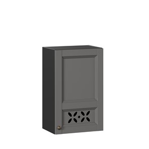 Кухонный шкаф Амели-3 450 ЛД 299.330.000.028, Черный/Оникс серый в Ангарске