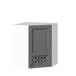 Шкаф кухонный Амели-3 угловой 600 ЛД 299.610.000.055, Белый/Оникс серый в Ангарске