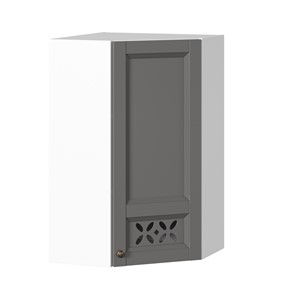 Шкаф кухонный Амели-3 угловой 600 высокий ЛД 299.620.000.057, Белый/Оникс серый в Ангарске