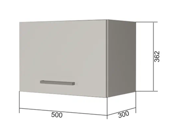 Шкаф настенный В350, Белое гладкое Ламарти/Антрацит в Ангарске