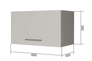 Шкаф настенный В360, Белое гладкое Ламарти/Антрацит в Ангарске