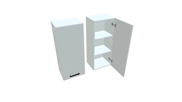 Кухонный навесной шкаф В9 40, Белое гладкое Ламарти/Белый в Ангарске - предосмотр