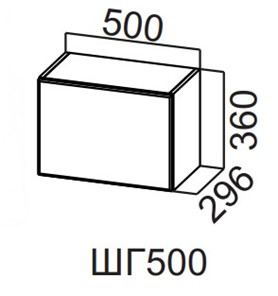 Навесной шкаф Вельвет ШГ500/360 в Ангарске