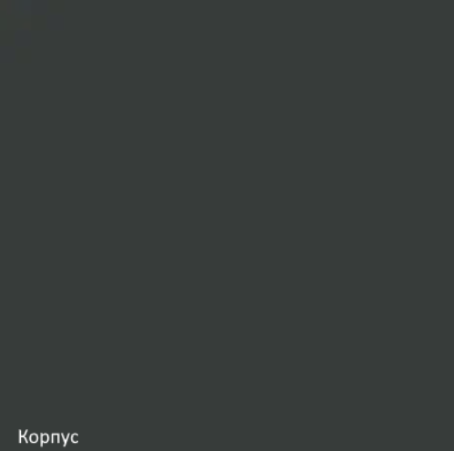 Шкаф настенный ВГ 60, Белое гладкое Ламарти/Антрацит в Ангарске - изображение 1