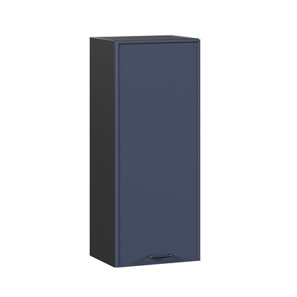 Шкаф кухонный высокий 400 Индиго ЛД 298.420.000.151, Чёрный/Тёмно-синий в Ангарске - изображение