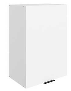 Шкаф навесной Стоун L500 Н720 (1 дв. гл.) (белый/джелато софттач) в Ангарске