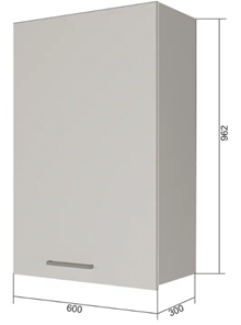 Сушильный шкаф на кухню ВС9 60, Сатин/Белый в Братске
