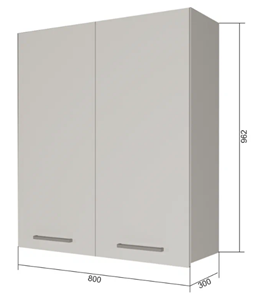 Сушильный шкаф на кухню ВС9 80, МДФ Черный матовый/Белый в Ангарске