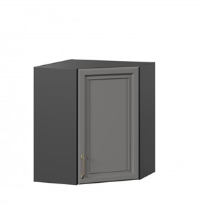 Кухонный угловой шкаф Джелатто 600 ЛД 241.610.000.158, Черный/Оникс серый в Ангарске