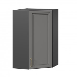 Кухонный угловой шкаф Джелатто 600 высокий ЛД 241.620.000.159, Черный/Оникс серый в Ангарске