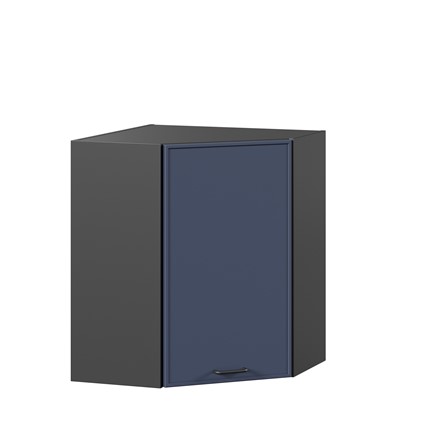 Шкаф кухонный угловой Индиго ЛД 298.610.000.158, Чёрный/Тёмно-синий в Ангарске - изображение
