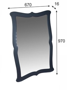 Зеркало настенное Берже 23 (серый графит) в Ангарске - предосмотр 6