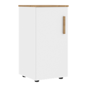 Низкий шкаф колонна с левой дверью FORTA Белый-Дуб Гамильтон FLC 40.1 (L) (399х404х801) в Ангарске