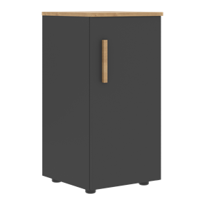 Низкий шкаф колонна с правой дверью FORTA Графит-Дуб Гамильтон  FLC 40.1 (R) (399х404х801) в Ангарске
