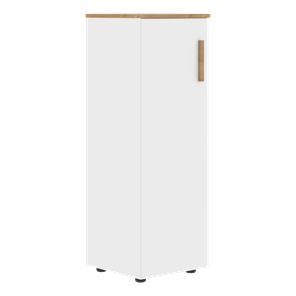 Средний шкаф колонна с левой дверью FORTA Белый-Дуб Гамильтон  FMC 40.1 (L) (399х404х801) в Братске