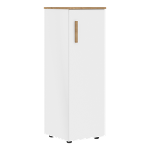 Средний шкаф колонна с глухой дверью правой FORTA Белый-Дуб Гамильтон  FMC 40.1 (R) (399х404х801) в Ангарске