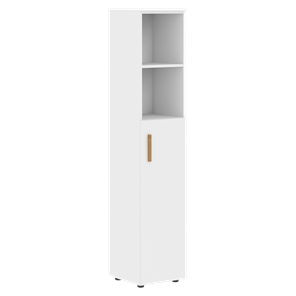 Высокий шкаф колонна с глухой средней дверью правой FORTA Белый FHC 40.5 (R) (399х404х1965) в Ангарске