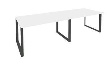 Стол для совещаний O.MO-PRG-2.3 Антрацит/Белый бриллиант в Ангарске