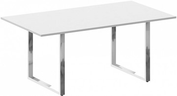 Конференц-стол для переговоров Metal system direct БО.ПРГ-180 Белый в Братске